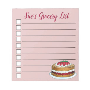 Bloc-note Gâteau aux sandwichs Victoria Gâteau aux éponges R