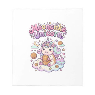 Bloc-note Gâteau de lune licorne tenue charmante de licorne