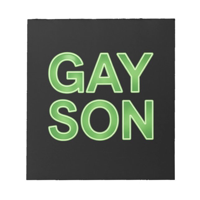 Bloc-note Gay Son Funny LGBTQ Pride (Devant)
