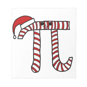 Bloc-note Geek de maths de bande dessinée de Noël pi