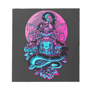 Bloc-note Geisha Tattoo Rose floral