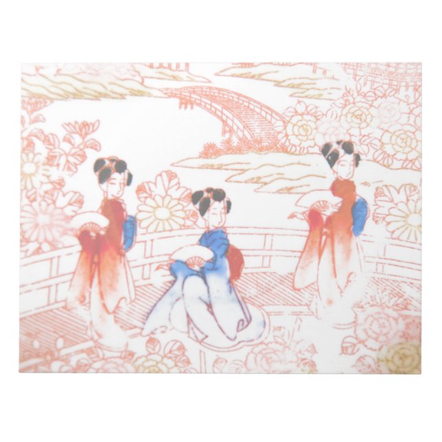 Bloc-note Geishas dans le jardin (Devant)