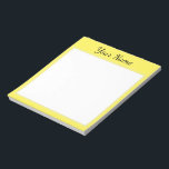 Bloc-note Gelb personalisiert<br><div class="desc">personnalisiert</div>