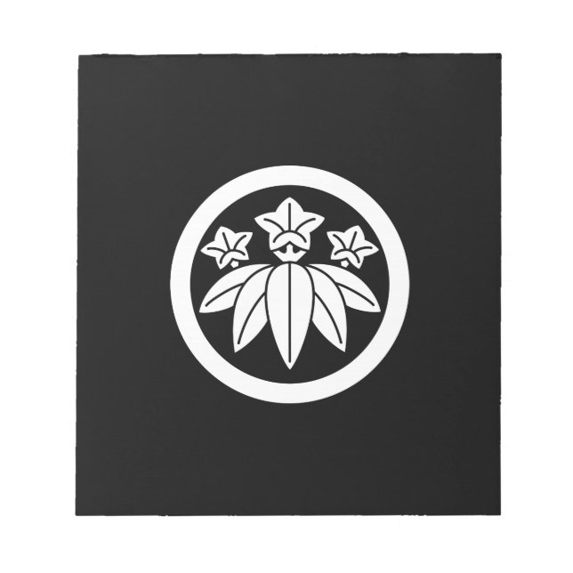 Bloc-note Gentiane de style bambou en cercle (Devant)