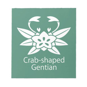 Bloc-note Gentiane en forme de crabe