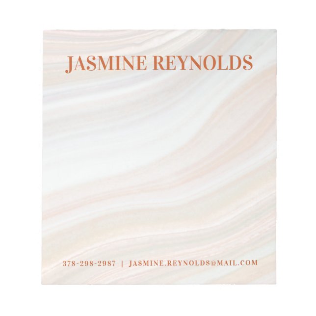 Bloc-note Géode de marbre chaud (Devant)