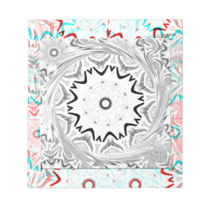 Bloc-note Géométrie cyan rose Afrique