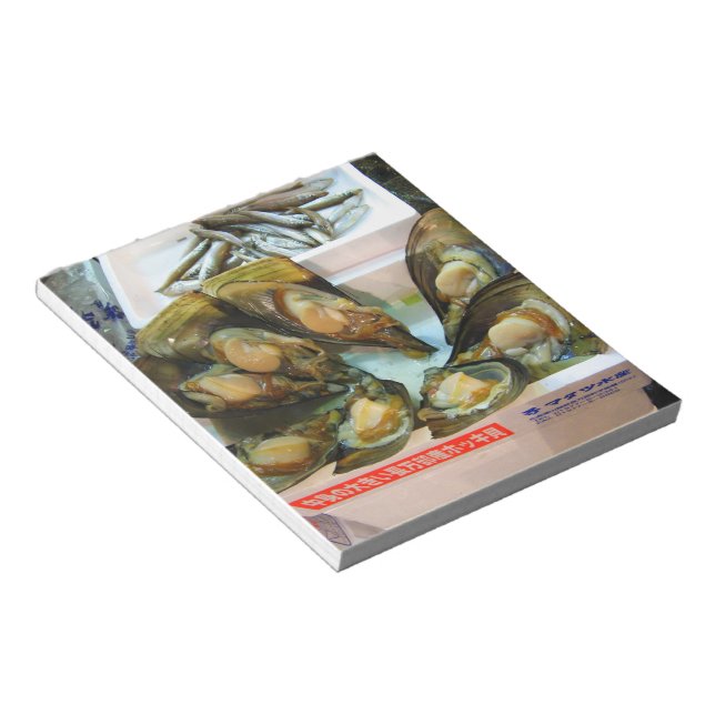 Bloc-note Giant Mussels Tsukiji Fish Market, Tokyo, Japan (Incliné)