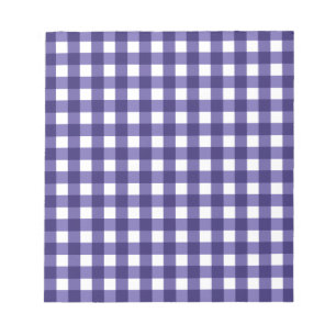 Bloc-note Gingham bleu marine