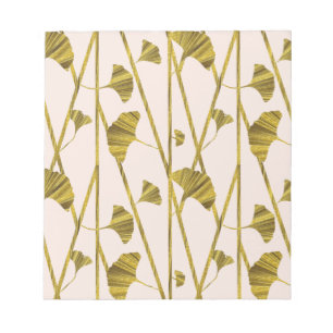 Bloc-note ginkgo d'or
