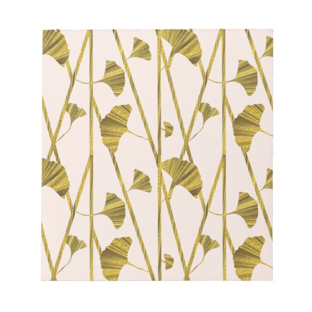 Bloc-note ginkgo d'or (Devant)