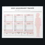 Bloc-note Girl Body Measurements Weight Loss Tracker Goal<br><div class="desc">Girl Body Measurements Weight Loss Tracker Goal Notepad. Log your progress each week with this body measurement tracker notepad. Pink version.</div>