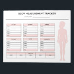 Bloc-note Girl Body Measurements Weight Loss Tracker Goal<br><div class="desc">Girl Body Measurements Weight Loss Tracker Goal Notepad. Log your progress each week with this body measurement tracker notepad. Pink version.</div>