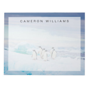 Bloc-note Glace et neige Adelie Penguins Antarctique