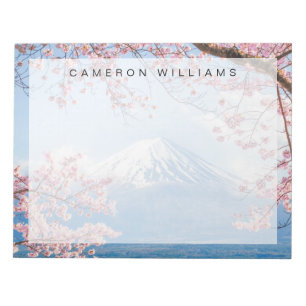 Bloc-note Glace et neige   Cherry Blossoms Mt. Fuji Japon