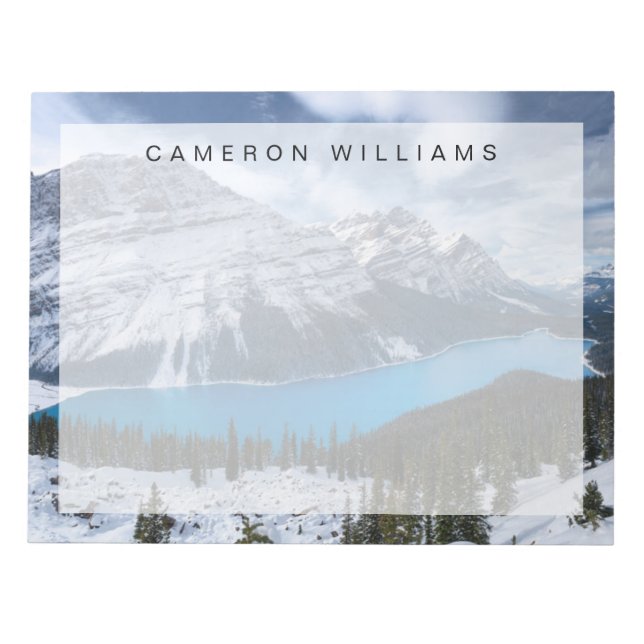 Bloc-note Glace et neige | Lac Peyto, Rocheuses canadiennes (Devant)