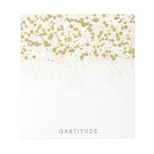 Bloc-note Glitterie Gold Confetti (Devant)