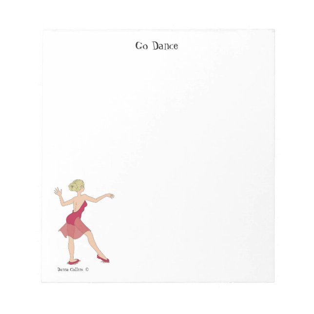 Bloc-note Go Dance Note Pad (Devant)