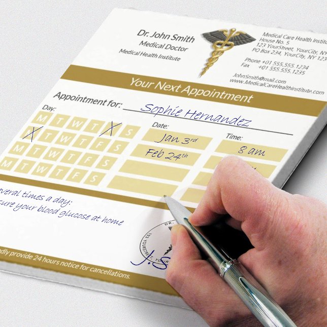 Bloc-note Gold Caduceus Black Wings Médicale (Créateur téléchargé)