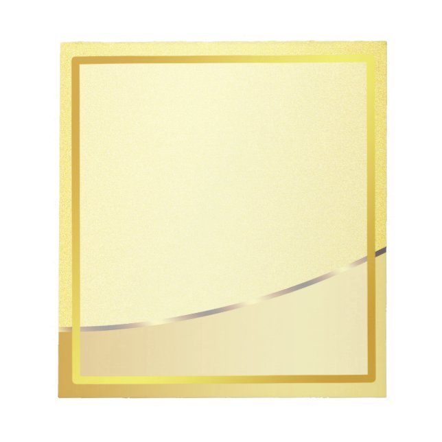 Bloc-note Gold Faux Boarder Stried Photo frame Autograph (Devant)