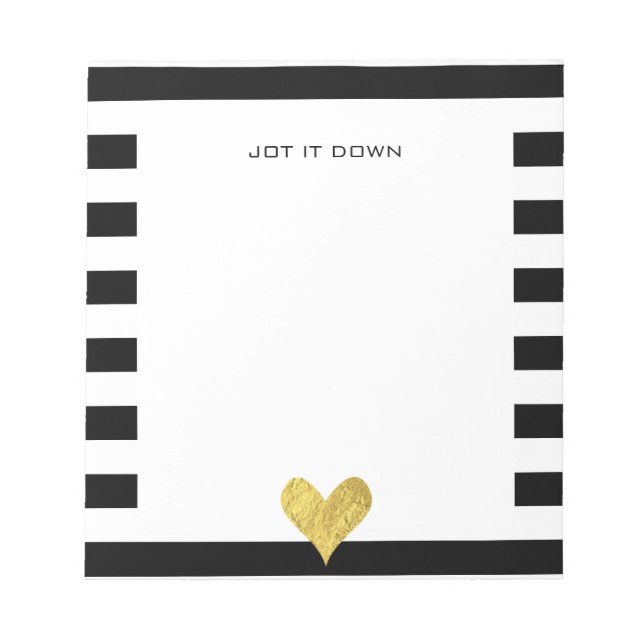 Bloc-note Gold Foil Heart (Devant)
