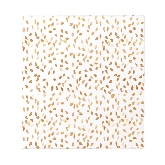 Bloc-note Gold Leaf Confeti on Rose Background (Devant)