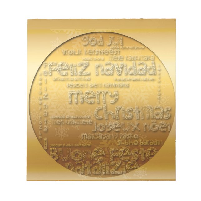 Bloc-note Golden International Christmas Navidad Notepad (Devant)