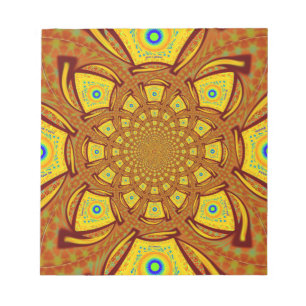 Bloc-note Golden Red Africain couleurs asiatiques