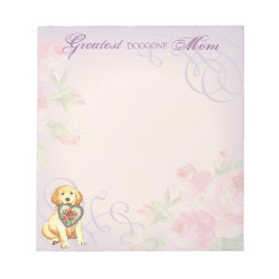 Bloc-note Golden Retriever Heart Maman