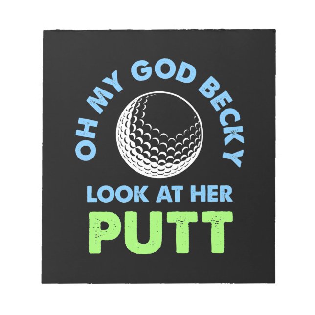 Bloc-note Golfer Oh Mon Dieu (Devant)