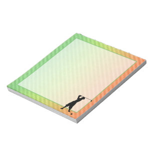 Bloc-note Golfeur vintage