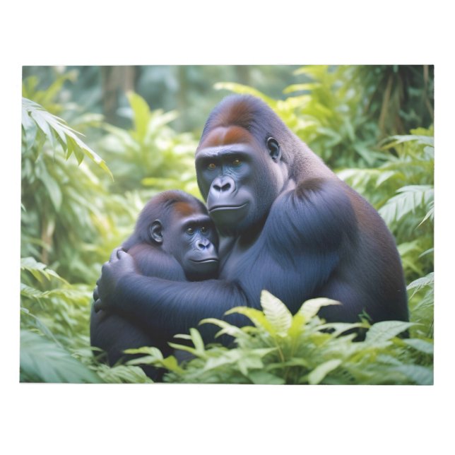 Bloc-note Gorilla Animal Nature Faune Affection Soin (Devant)