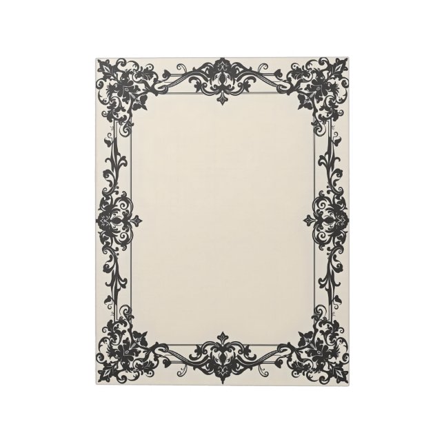 Bloc-note Gothic Damask Frame (Tourné)
