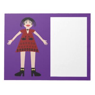 Bloc-note Gothique Halloween Vampire Lady