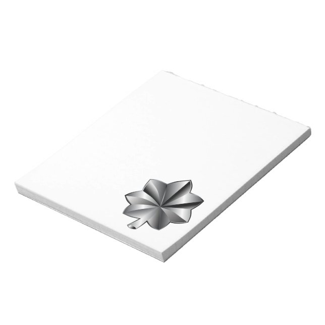 Bloc-note Grade militaire américain - lieutenant-colonel (Tourné)