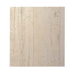 Bloc-note Grains de bois texturés blancs blanchis