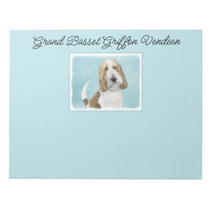 Bloc-note Grand Basset Griffon Vendeen - Art Chien original