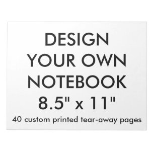 Bloc-note Grand bloc - notes de page de 40 Larmes-Loin