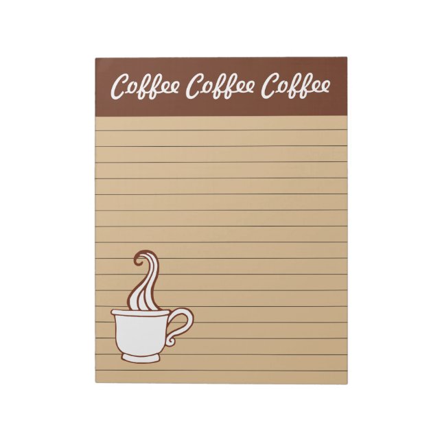 Bloc-note Grand cahier de café (Tourné)