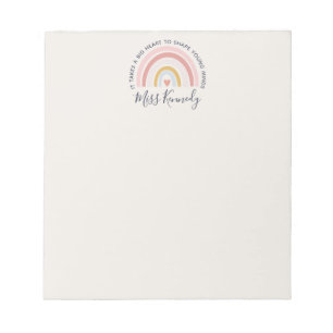 Bloc-note Grand coeur pour façonner les jeunes esprits Ensei