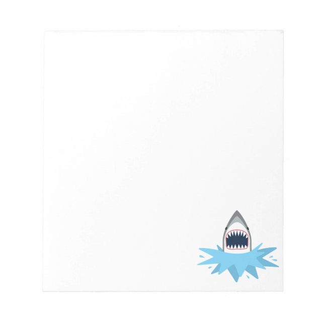 Bloc-note Grand dessin de requin blanc (Devant)
