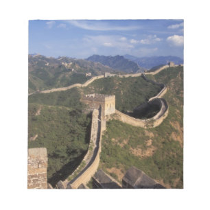 Bloc-note Grande Muraille serpentant la montagne,