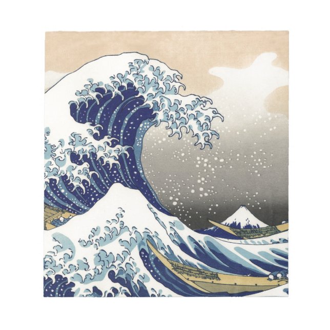 Bloc-note Grande vague Kanagawa peinture japonaise (Devant)