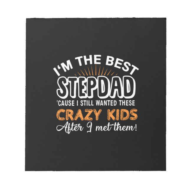 Bloc-note Grandfather Gift | I Am The Best Step Dad (Devant)