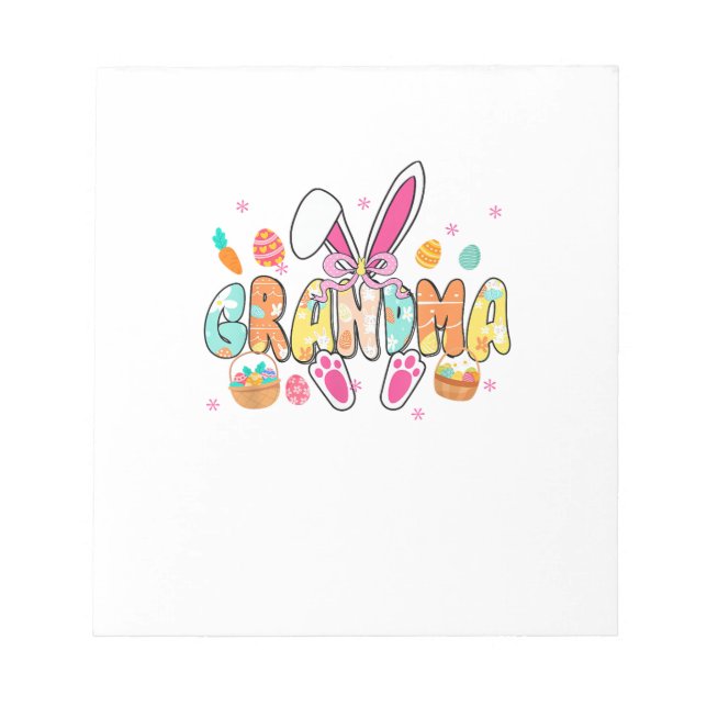 Bloc-note Grandma Easter Grandma Coquette Bunny Ears Eggs Ba (Devant)