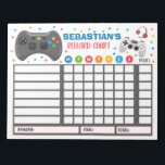Bloc-note Graphique de récompenses Jeu vidéo Personnalisé Gr<br><div class="desc">Tableau de routine personnalisé des récompenses</div>