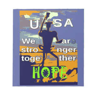 Bloc-note Graphisme Espoir Patriotique USA