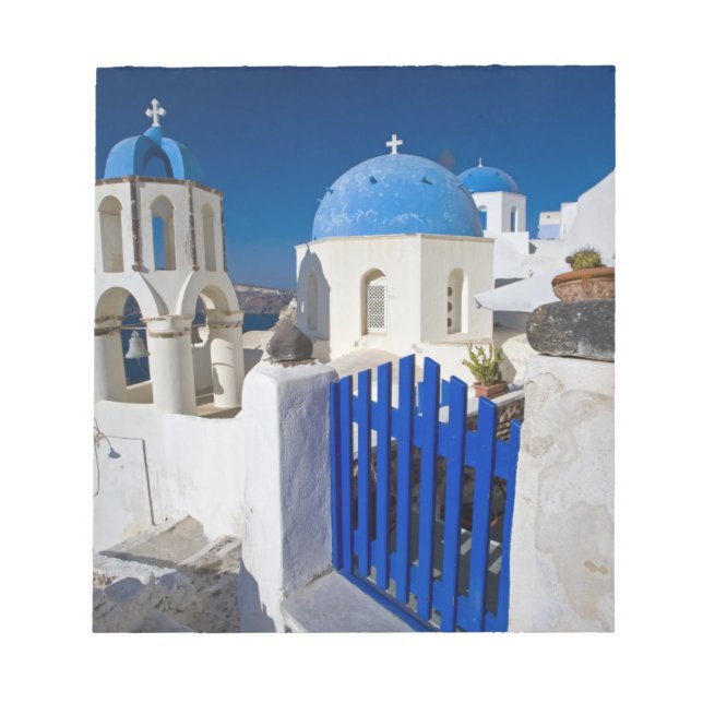 Bloc-note Grèce et île grecque de Santorini ville d'Oia 3 (Devant)