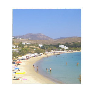 Bloc-note Grèce, île de Paros, plage de Krios au-dessus