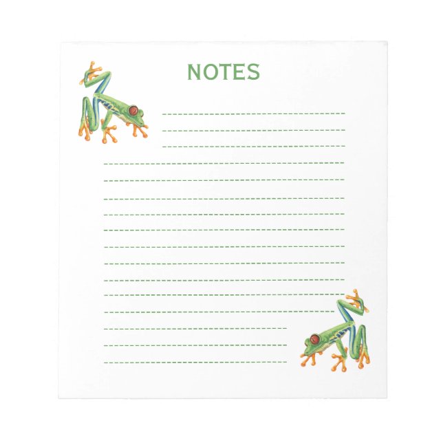 Bloc-note Grenouille arboricole (Devant)